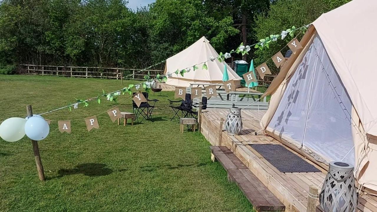 Hopgarden Glamping - Luxury 6M Bell Tent Wadhurst Esterno foto