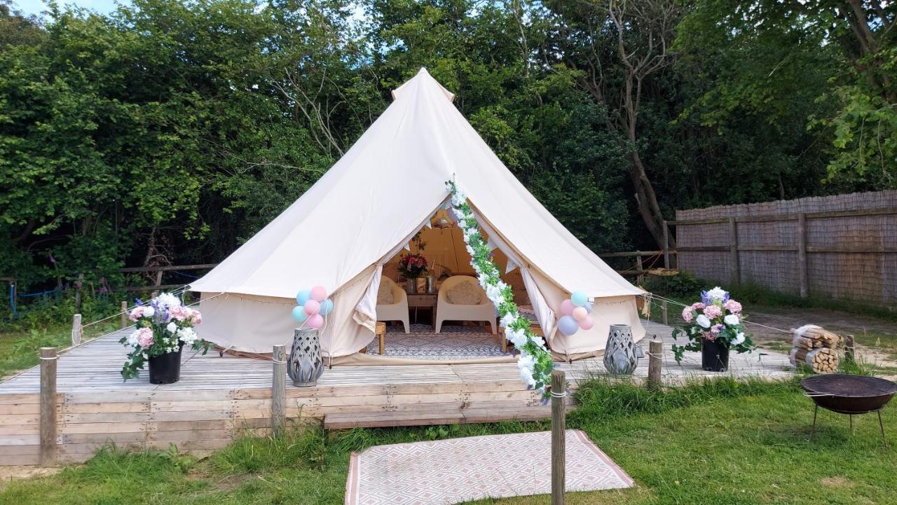 Hopgarden Glamping - Luxury 6M Bell Tent Wadhurst Esterno foto